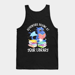 Adventure Begins At Your Library Summer Reading 2024 Dragon Tank Top